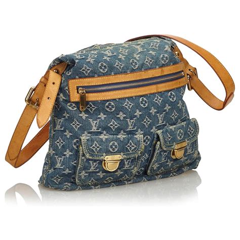 Sac à main baggy Louis Vuitton Bleu en Denim 